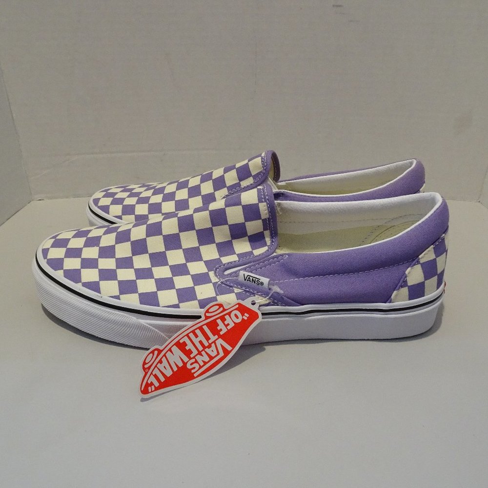Vans Classic Slip-On Checkerboard Violet Tulip Size US 10.5 Men New Shoes